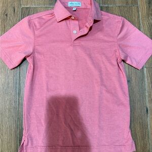 Peter Millar summer comfort Coral Polo Shirt - boys small